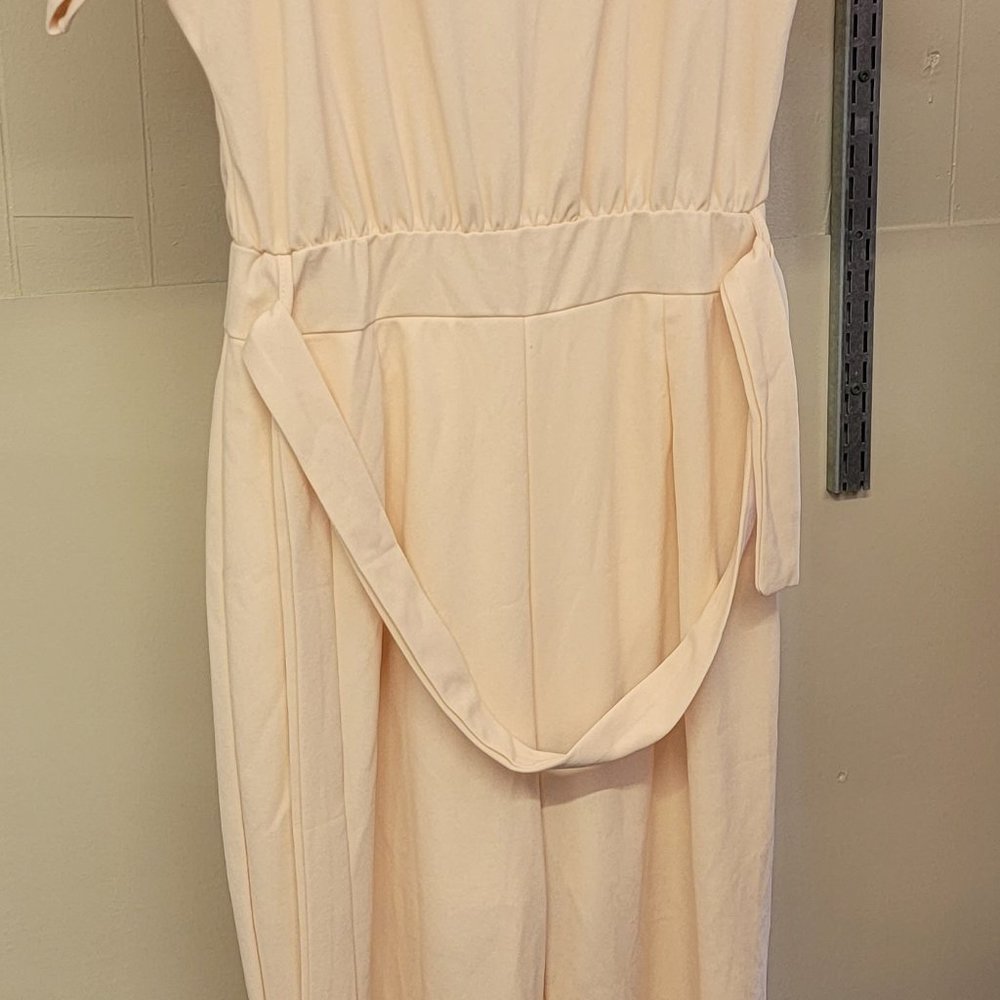 1580 - Large Crème Pantsuit